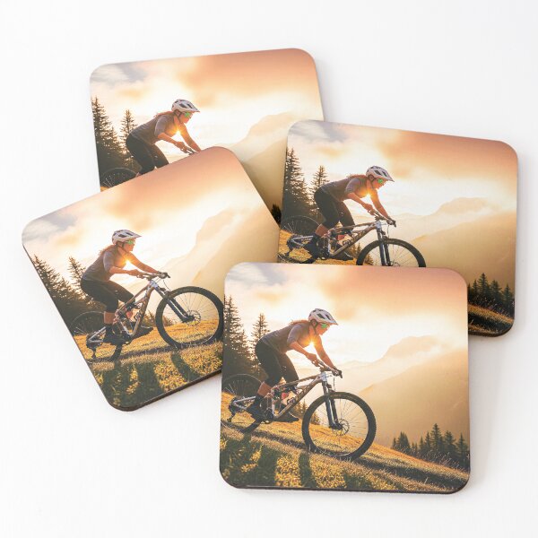 Item preview, Epic Downhill Mountain Biking Adventure in Golden Hour. designed and sold by Hinson MTB Visuals.