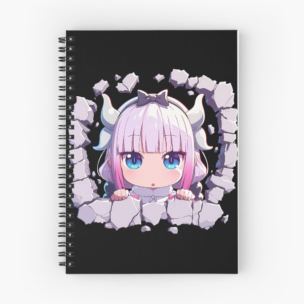 Item preview, Miss Kanna Kamui Kobayashi Maid Dragon Chibi Peeking Cute Blue Eyes Anime designed and sold by TorbenKuhano.