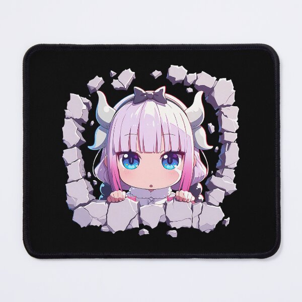 Item preview, Miss Kanna Kamui Kobayashi Maid Dragon Chibi Peeking Cute Blue Eyes Anime designed and sold by TorbenKuhano.