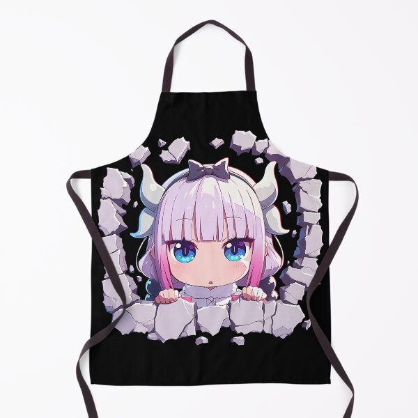 Item preview, Miss Kanna Kamui Kobayashi Maid Dragon Chibi Peeking Cute Blue Eyes Anime designed and sold by TorbenKuhano.