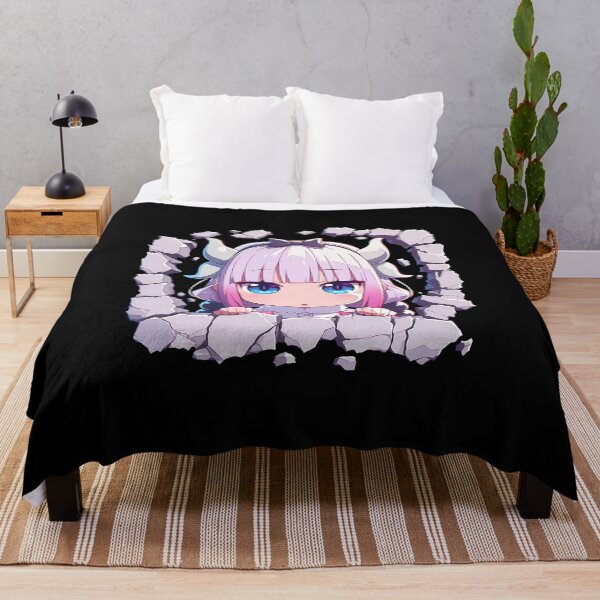 Item preview, Miss Kanna Kamui Kobayashi Maid Dragon Chibi Peeking Cute Blue Eyes Anime designed and sold by TorbenKuhano.