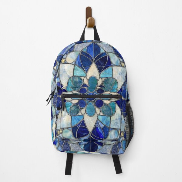 Item preview, Stained Glass Mid-Century Sapphire Marble Jade Mosaic Pattern designed and sold by GrinGalore.