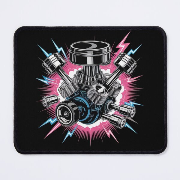 Item preview, Detailed V8 Engine Illustration - Pure Horsepower designed and sold by MechanicZone71.