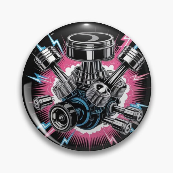Item preview, Detailed V8 Engine Illustration - Pure Horsepower designed and sold by MechanicZone71.