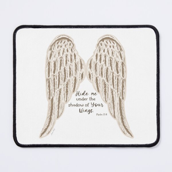 Artikelvorschau, Psalm 17:8 Hide Me - glaubensbasierter Aufkleber - dunkel entworfen und verkauft von Willow & Grace Designs.