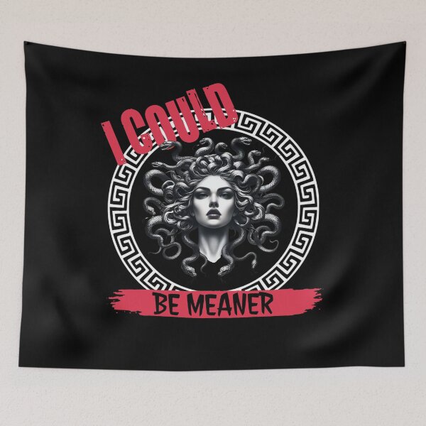 Item preview, Bold Medusa Head – I Could Be Meaner Tee designed and sold by LarryMBrown.
