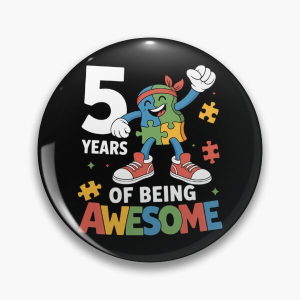 Item preview, 5 Year Old Birthday Autistic Boy Girl Autism Awareness designed and sold by Bandikonsalez.