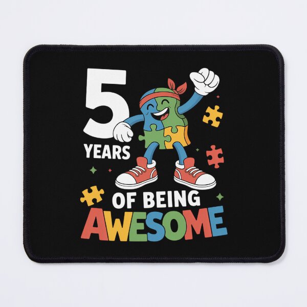 Item preview, 5 Year Old Birthday Autistic Boy Girl Autism Awareness designed and sold by Bandikonsalez.