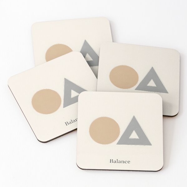 Item preview, Minimalist Balance Geometric Art: Neutral Beige Circle and Grey Triangle Harmony Design designed and sold by Badis  Mardessi.