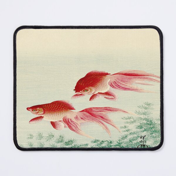 Item preview, Two Veiltail Goldfish | Ohara Koson Japanese Woodblock Print (1900–1936) designed and sold by UBU-space.