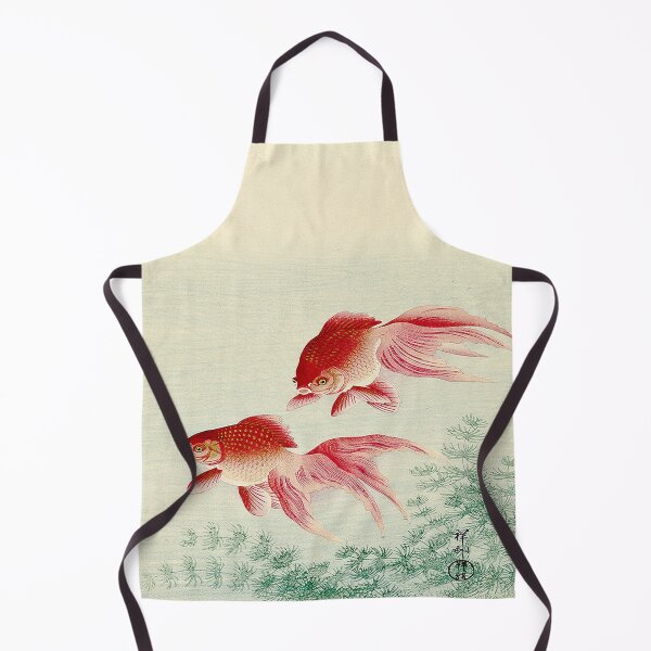 Item preview, Two Veiltail Goldfish | Ohara Koson Japanese Woodblock Print (1900–1936) designed and sold by UBU-space.