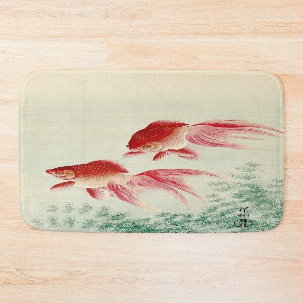 Item preview, Two Veiltail Goldfish | Ohara Koson Japanese Woodblock Print (1900–1936) designed and sold by UBU-space.