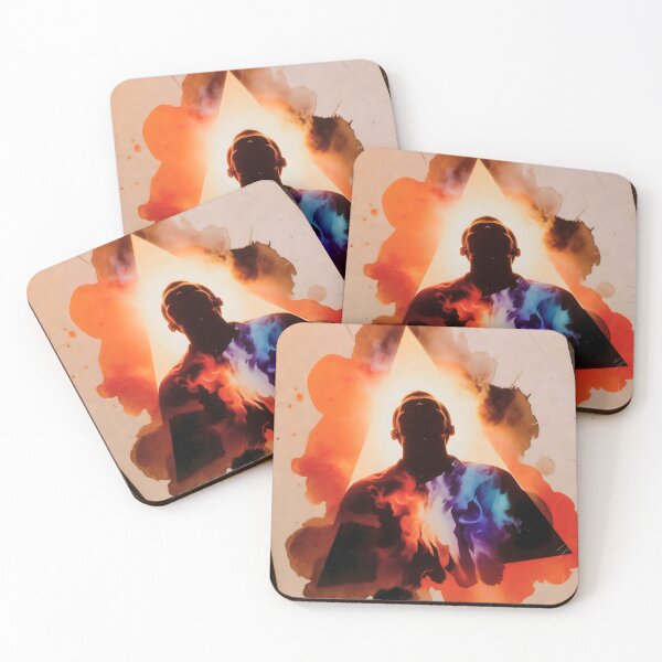 Item preview, Abstract Fiery Portrait on Paper designed and sold by Koalangel.