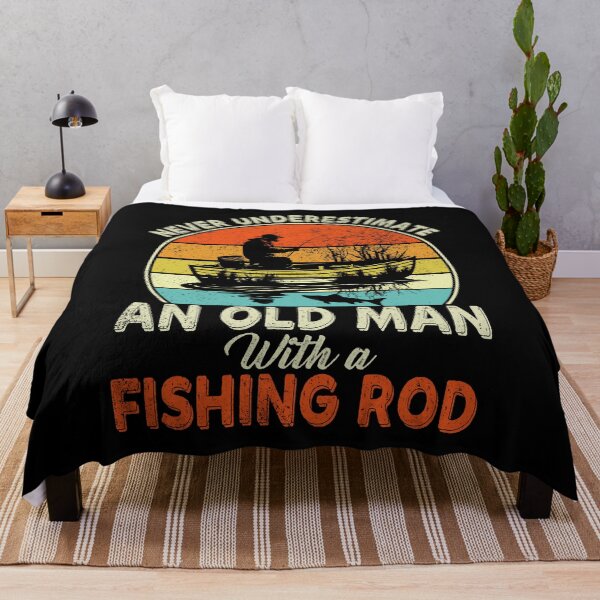 Item preview, Retro Boat Fishing Old Man Tee designed and sold by TinaMDedrick.