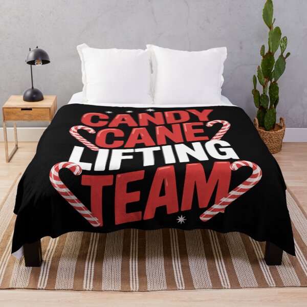 Item preview, Christmas Candy Cane Lifting Team Xmas Workout Santa Fitness designed and sold by Turbotine.