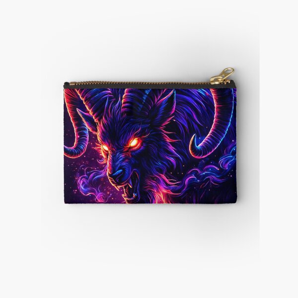 Item preview, Neon Ram Spirit – Vaporwave Cosmic Beast Art designed and sold by GolabMagic.