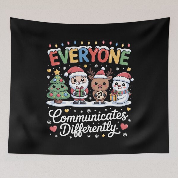 Item preview, Christmas For Speech Therapist, Autism Awareness Christmas designed and sold by khorbiasieno.