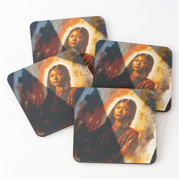 Item preview, Moody Retro Portrait Overlaid with Abstract Shapes designed and sold by Koalangel.