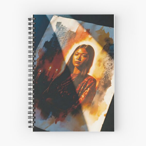 Item preview, Moody Retro Portrait Overlaid with Abstract Shapes designed and sold by Koalangel.