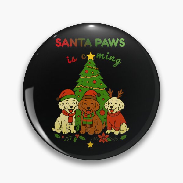 Item preview, Santa Paw is Coming Funny Christmas Cockapoo Gift designed and sold by RNTStudio.