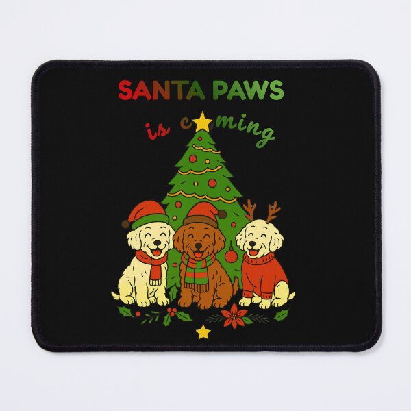 Item preview, Santa Paw is Coming Funny Christmas Cockapoo Gift designed and sold by RNTStudio.