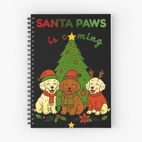 Item preview, Santa Paw is Coming Funny Christmas Cockapoo Gift designed and sold by RNTStudio.