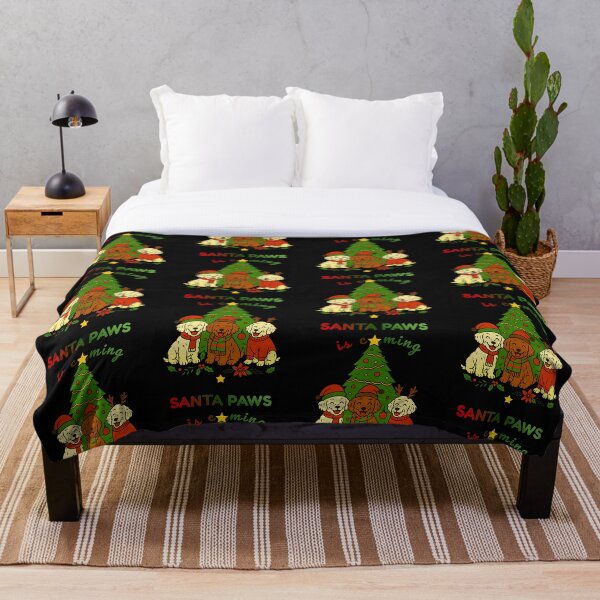Aperçu de l'œuvre Le Père Noël arrive ! Cadeau de Noël humoristique pour Cockapoo créée et vendue par RNTStudio.