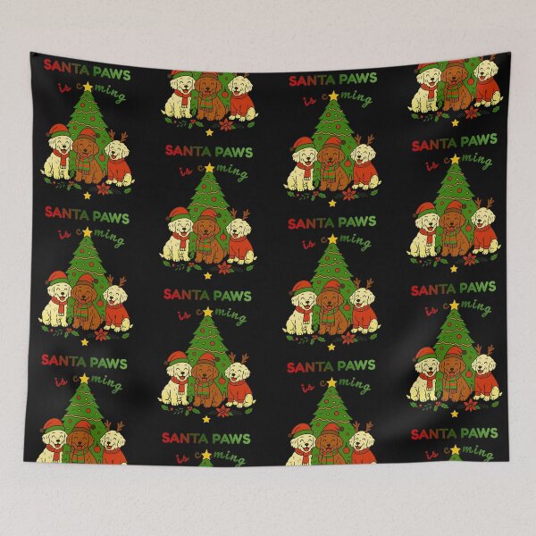 Item preview, Santa Paw is Coming Funny Christmas Cockapoo Gift designed and sold by RNTStudio.