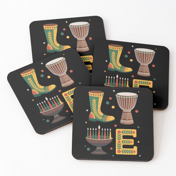 Item preview, Happy Kwanzaa Drum Kinara Seven Candles Africa Celebration designed and sold by Formatage.