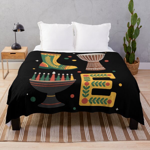 Item preview, Happy Kwanzaa Drum Kinara Seven Candles Africa Celebration designed and sold by Formatage.