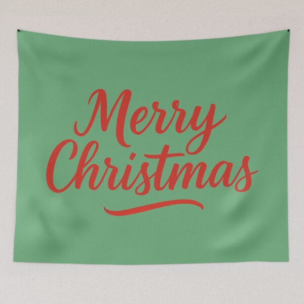 Item preview, Merry Christmas Typography Red Calligraphy Elegant Christmas Lettering designed and sold by charlypicazo.