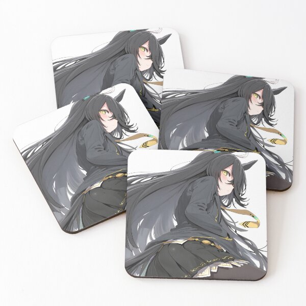 Artikelvorschau, Manhattan Cafe Uma Musume Pretty Derby Anime Girl Black Outfit Elegance entworfen und verkauft von Raslbazola.