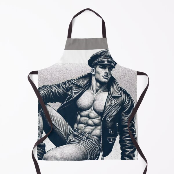 Item preview, Puntillismo 1940 Cool Trouble Homenaje a Tom of Finland Orgullo de Moteros Gays de Cuero designed and sold by ItsAKinkThing.