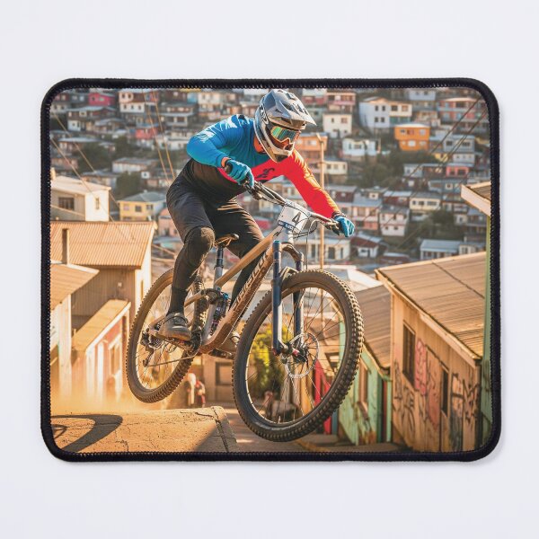 Item preview, Urban Climb: Mountain Biker Charges through Steep Stairs. designed and sold by Hinson MTB Visuals.
