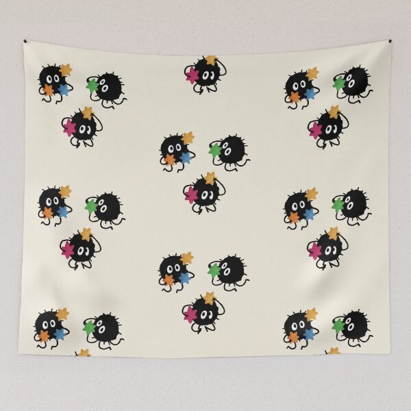 Item preview, Cute Soot Sprites with Star Candy - Studio Ghibli Inspired Art designed and sold by tarzbol.