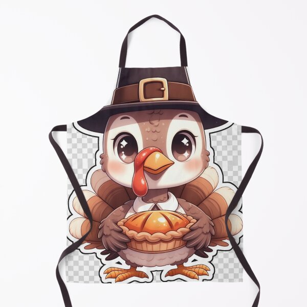 Item preview, Cute Kawaii Turkey with Pumpkin Pie – Thanksgiving Sticker designed and sold by QurekaStudio.