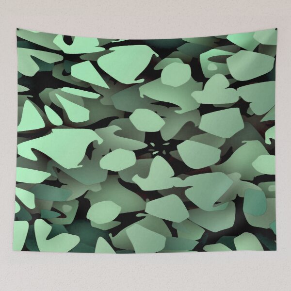Item preview, Organic Shapes in Green designed and sold by ViaARTfactory.