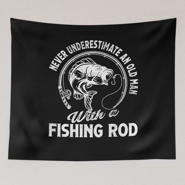 Item preview, Bold Fishing Rod Old Man Tee designed and sold by LashondaGreen89.