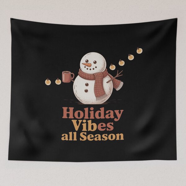 Item preview, Holiday Vibes All Season – Cute Snowman Winter T-Shirt designed and sold by grand-shop1.