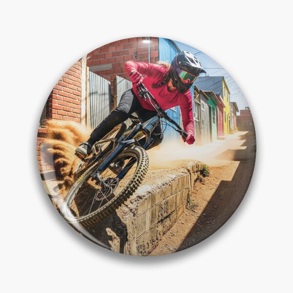 Item preview, Fearless Rider Carves Aggressively Through Alley Dirt Turn. designed and sold by Hinson MTB Visuals.