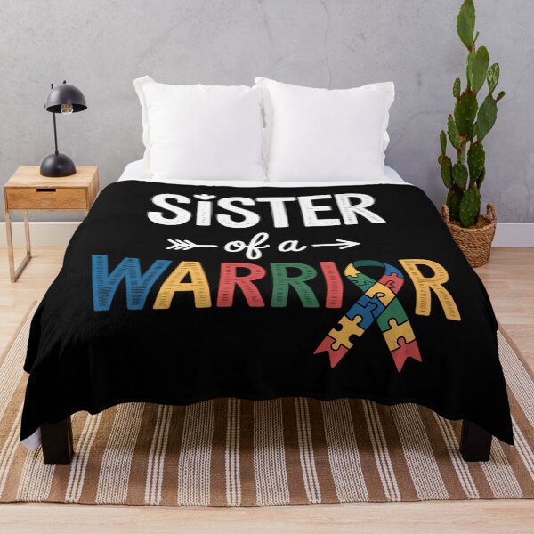 Item preview, Sister Of A Warrior Autism Awareness Support designed and sold by Bandikonsalez.