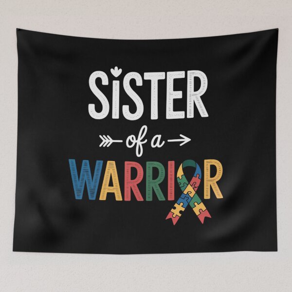 Item preview, Sister Of A Warrior Autism Awareness Support designed and sold by Bandikonsalez.