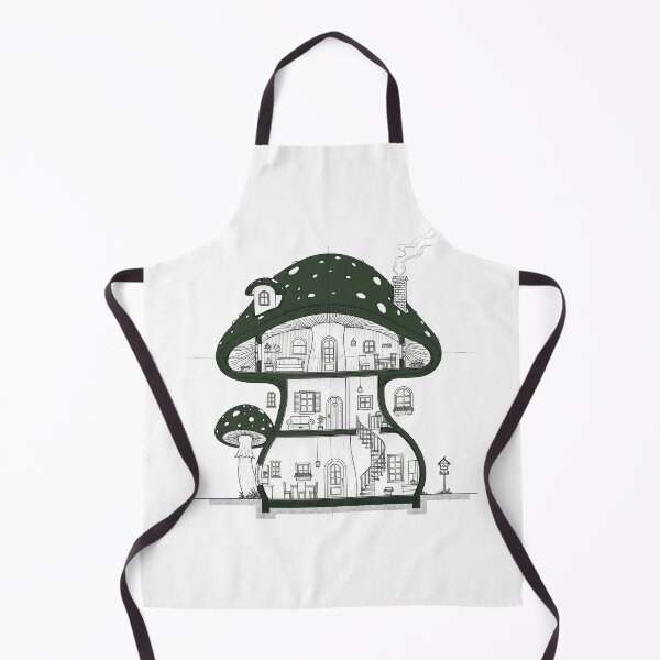 Item preview, Cozy Forest Mushroom House Blueprint | Enchanting Fairy Cottage Cross-Section Art designed and sold by Badis Mardessi.