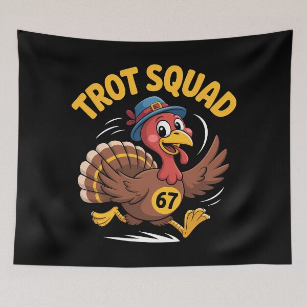 Item preview, Squad Trot Happy Gobble Cute Thanksgiving Fall 80s designed and sold by CalvinVanAuken.