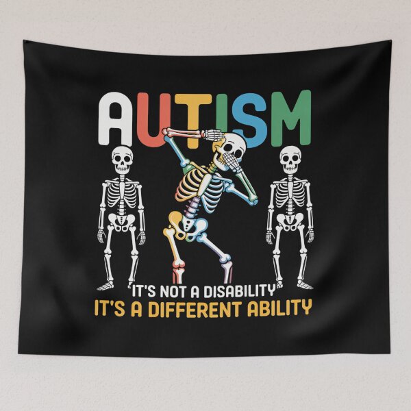 Item preview, Autism Awerness - Skeleton Dabbing Autistic Awareness designed and sold by Bandikonsalez.