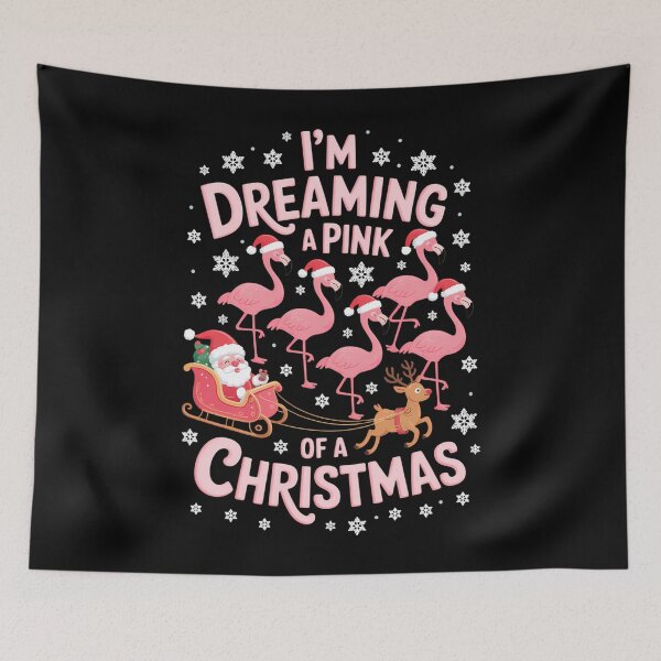Item preview, Christmas funny flamingo christmas xmas winter designed and sold by georgiaarsnal.