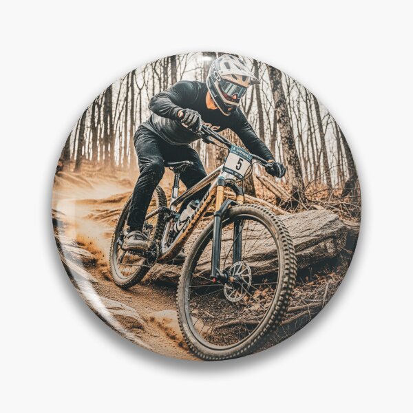 Item preview, Pro Biker Conquers Extreme, Rugged, and Steep Technical Descent. designed and sold by Hinson MTB Visuals.