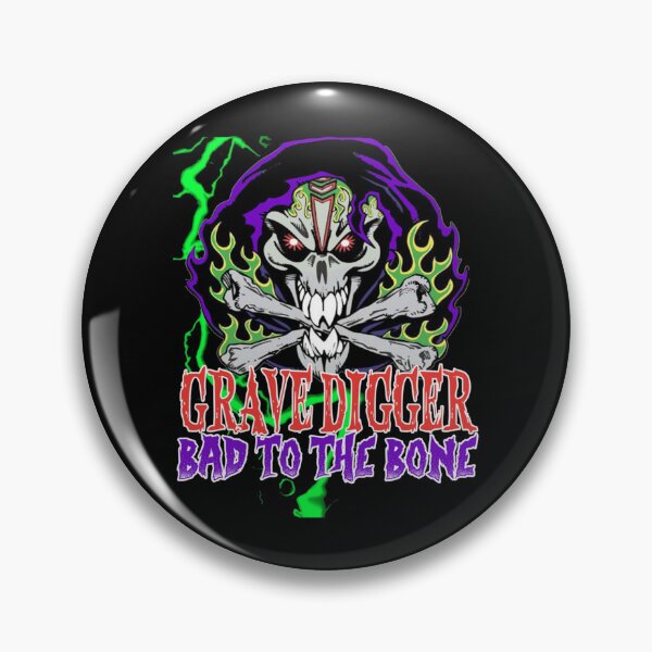 Item preview, Grave Digger Bad to the Bone monster jam grave digger monster truck Fanart designed and sold by EdythHill.
