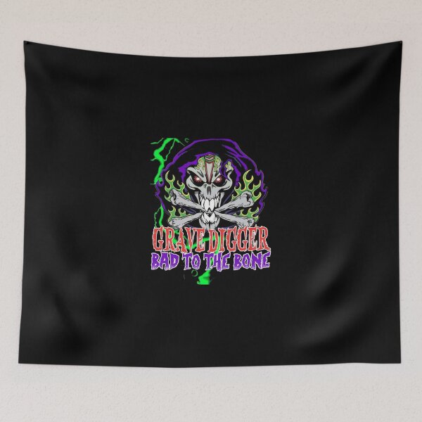 Item preview, Grave Digger Bad to the Bone monster jam grave digger monster truck Fanart designed and sold by EdythHill.
