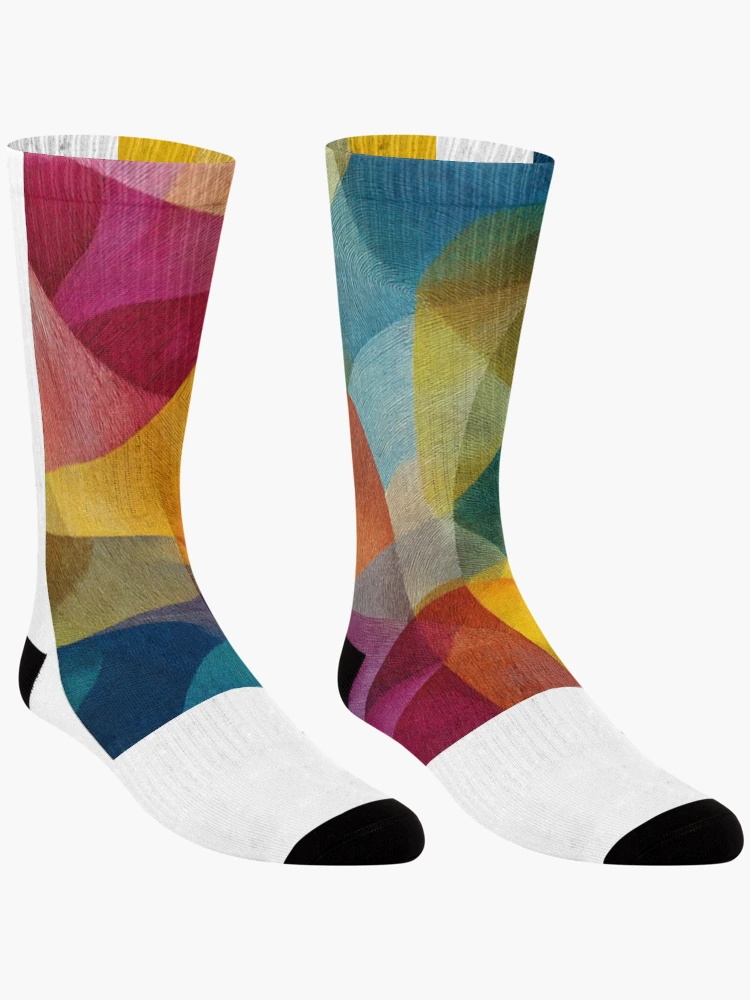 Thumbnail 3 of 5, Socks, Abstract pattern sensitive nature designed and sold by SmileshareShop.